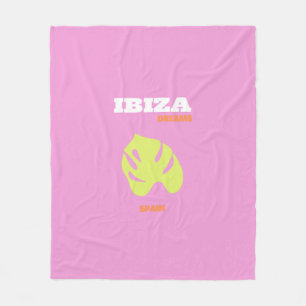 Ibiza, Preppy, Preppy Room, Pink Fleece Blanket