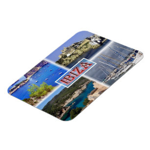 Ibiza ^ San Miquel - Old Town - Santa Eularia - Magnet