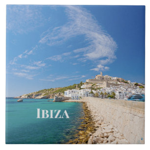 Ibiza scenic view, labelled, tile