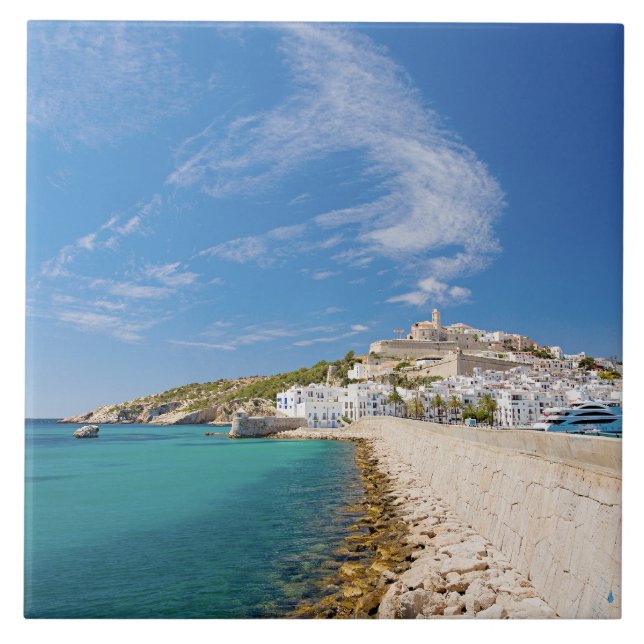 Ibiza scenic view, Spain, Tile (Front)
