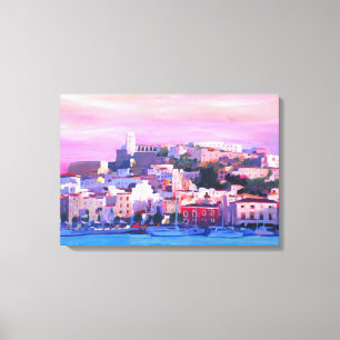 Ibiza Spain at sunset Canvas Print