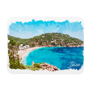 Ibiza Spain Beach Landscape Travel Magnet