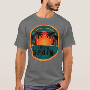 Ibiza Spain Beach Retro Sunset T-Shirt