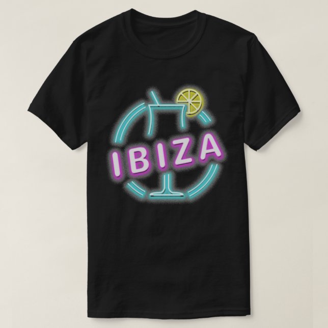 Ibiza Spain Cocktail Summer Design T-Shirt (Design Front)