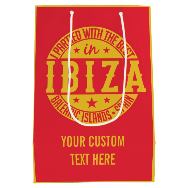 IBIZA Spain custom gift bags (Back)