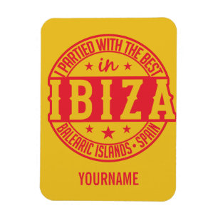 IBIZA Spain custom monogram magnet
