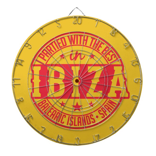IBIZA Spain dart board (Front)