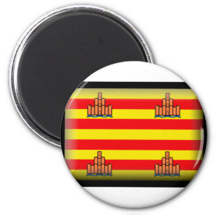 Ibiza Spain Flag Magnet
