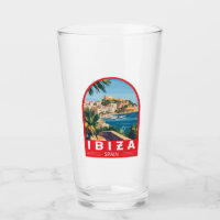 Ibiza Spain Illustration Travel Art Vintage