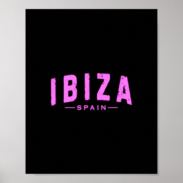 Ibiza Spain Learic Islands Vacation Summer Beach  Poster (Front)