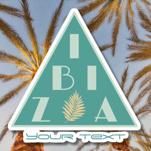 Ibiza Spain logo modern beach colors Sticker