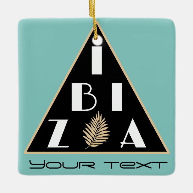 Ibiza Spain logo modern decoration  (Front)