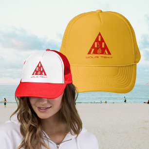 Ibiza Spain logo modern flag colours Sticker Trucker Hat