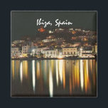 Ibiza Spain Nighttime Fridge Magnet Souvenir<br><div class="desc">Party town!</div>