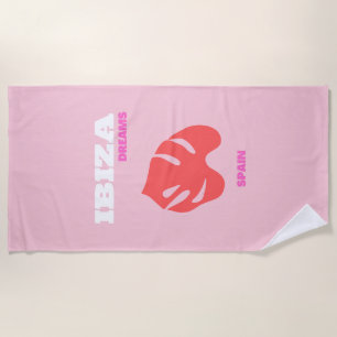 Ibiza, Spain, Preppy, Preppy Room, Pink Beach Towel