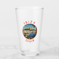 Ibiza Spain Retro Distressed Circle