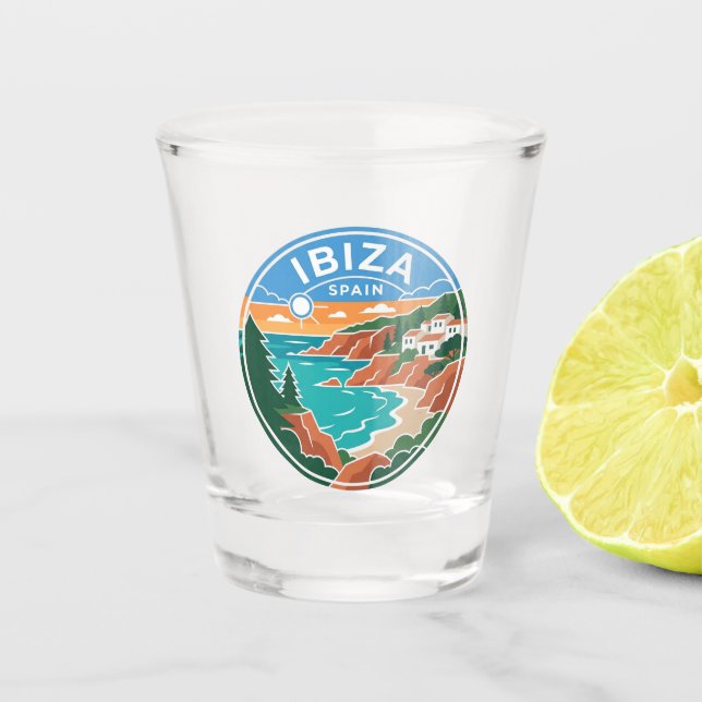 Ibiza, Spain Spain Shot Glass (Front)