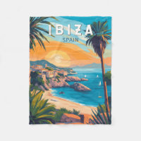 Ibiza Spain Travel Art Vintage