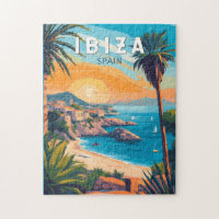 Ibiza Spain Travel Art Vintage