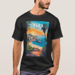 Ibiza Spain Travel Art Vintage T-Shirt<br><div class="desc">Ibiza retro vector travel design. Ibiza is one of the Balearic islands,  an archipelago of Spain in the Mediterranean Sea.</div>