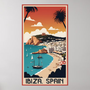 Ibiza, Spain Travel Poster