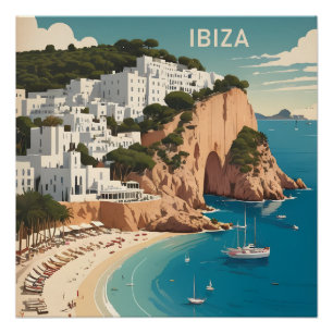 Ibiza, Spain Travel Poster