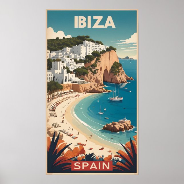 Ibiza, Spain Travel Poster (Front)