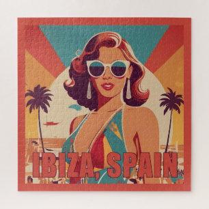 Ibiza, Spain Travel Poster Jigsaw Puzzle