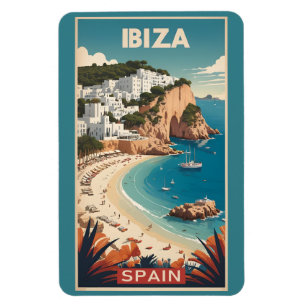 Ibiza, Spain Travel Poster Magnet