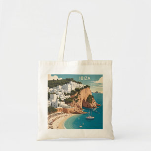 Ibiza, Spain Travel Poster Tote Bag
