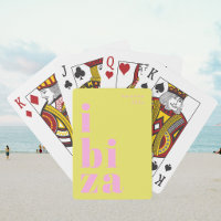 Ibiza Spain vacation playing cards