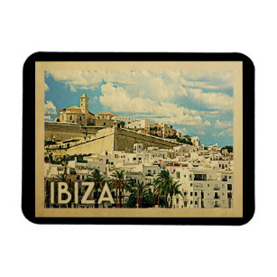 Ibiza Spain Vintage Travel Magnet
