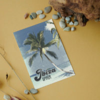 Ibiza Spain Vintage Travel Poster