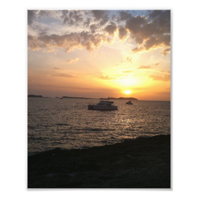 Ibiza Sunset Photo Print (Front)
