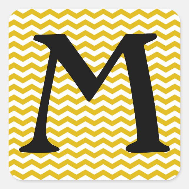 Ibiza Sunset Wave Chevron Square Sticker (Front)