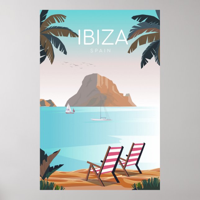Ibiza travel poster (Front)