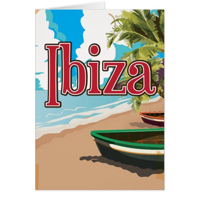Ibiza vintage travel poster (Front)