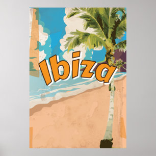Ibiza Vintage vacation Poster