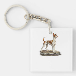 Ibizan Hound – Built For Elegance Key Ring