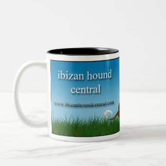 Ibizan Hound Central Two-Tone Coffee Mug