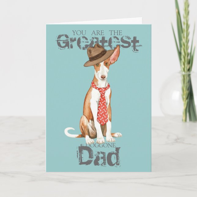 Ibizan Hound Dad Card (Front)