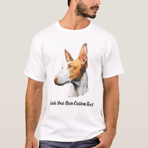 Ibizan Hound Dog Create Your Own Custom Text T-Shirt