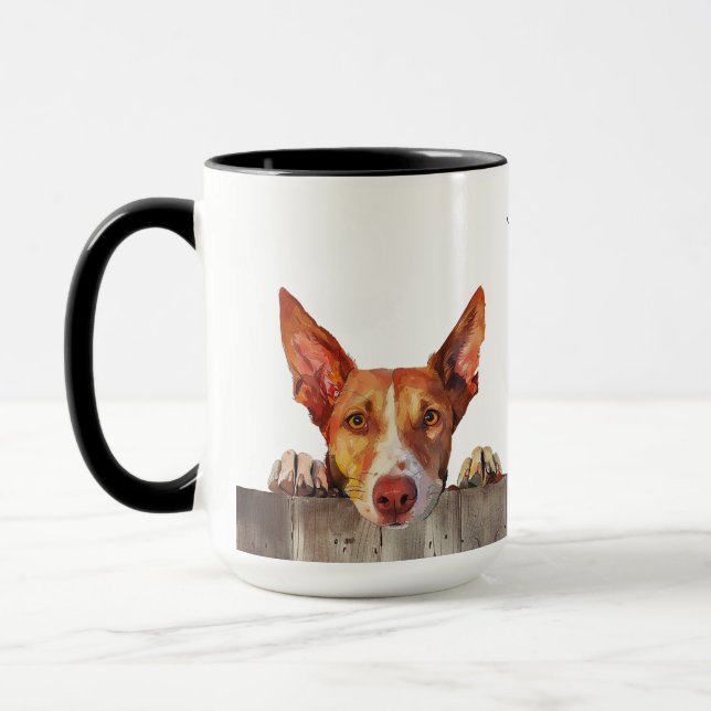 Ibizan Hound Dog Mug (Left)
