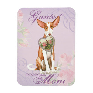 Ibizan Hound Heart Mom Magnet