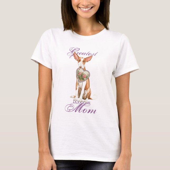 Ibizan Hound Heart Mum T-Shirt (Front)
