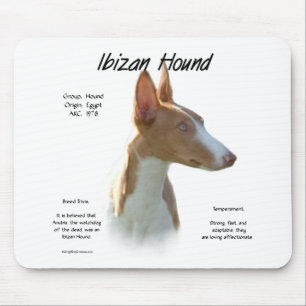 Ibizan Hound History Design Mouse Mat