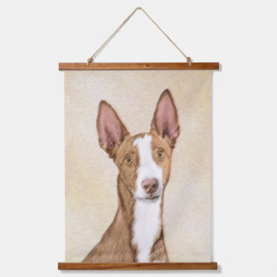 Ibizan Hound Painting - Cute Original Dog Art Hanging Tapestry