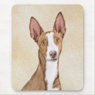 Ibizan Hound Painting - Cute Original Dog Art Mouse Mat