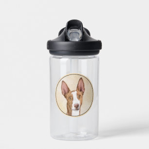 Ibizan Hound Painting - Cute Original Dog Art Water Bottle