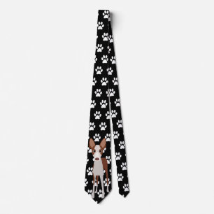 Ibizan Hound Podenco Dog Paws Tie
